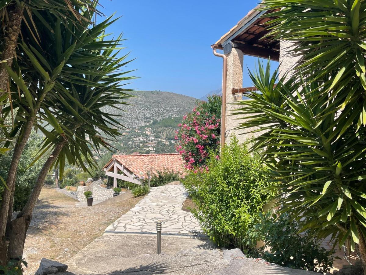 Rez De Jardin, Entre Mer Et Montagne Levens Exterior foto